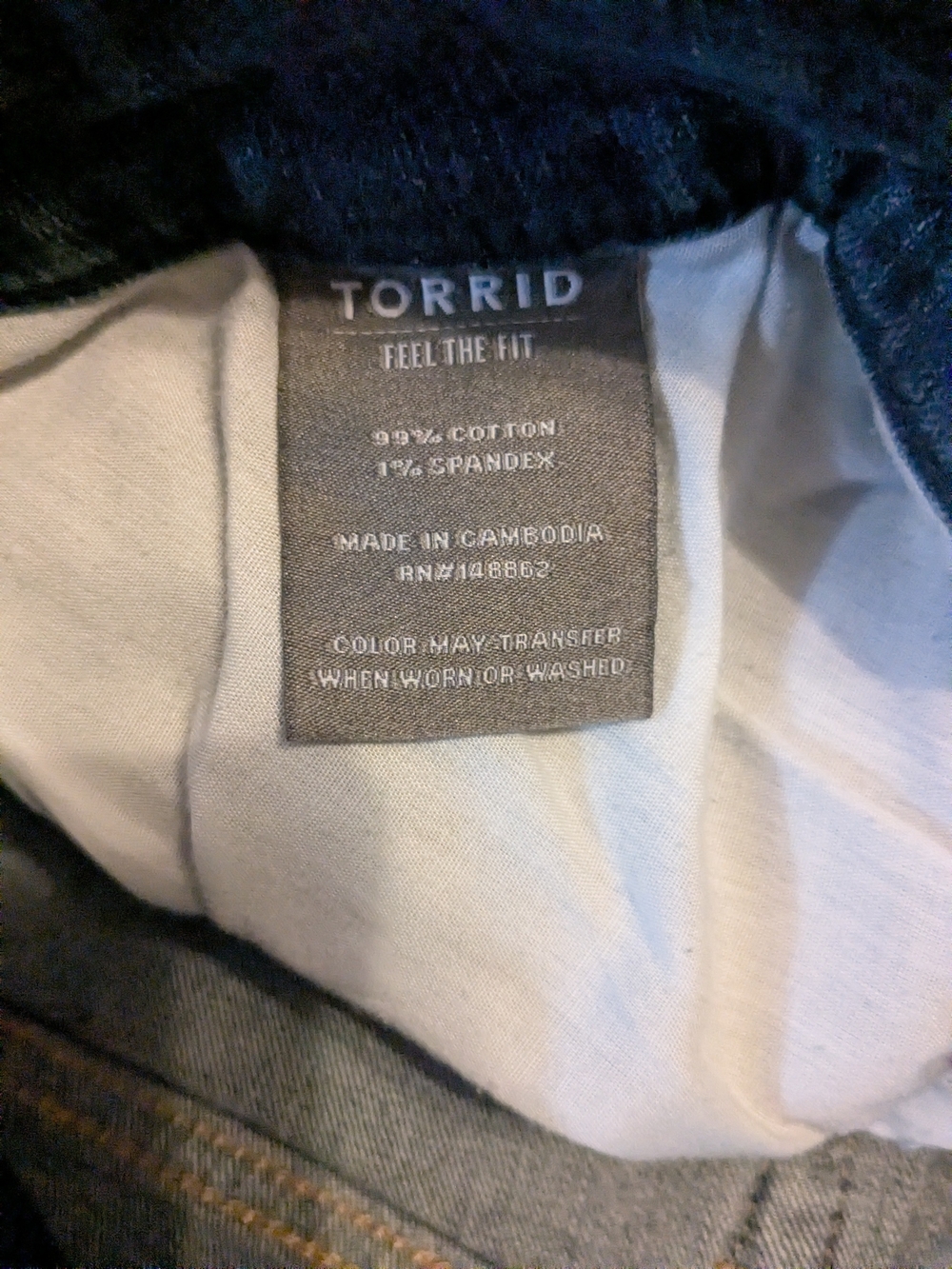 TORRID - FEEL THE FIT - SIZE - 12   Raw Hem Distressed Denim Shorts - Picture 13 of 13